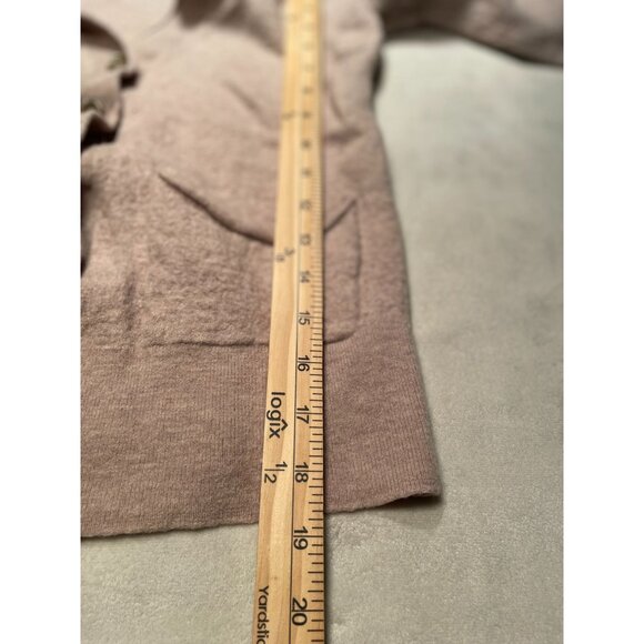 Anthropologie Moth Womens Cardigan Button-Up Sweater Pockets Wool Minimalist  Y2 - Picture 4 of 9